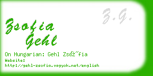 zsofia gehl business card